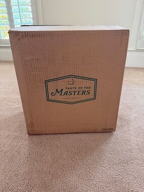 Masters Brown Cardboard Shipping Box with Green Logo